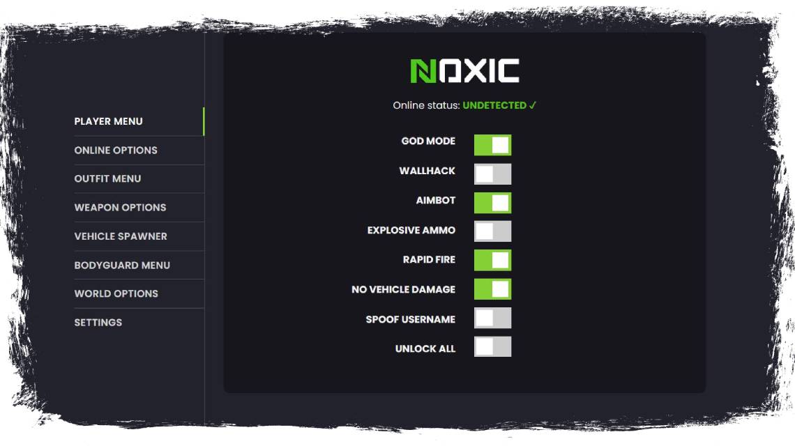 Noxic trainer app