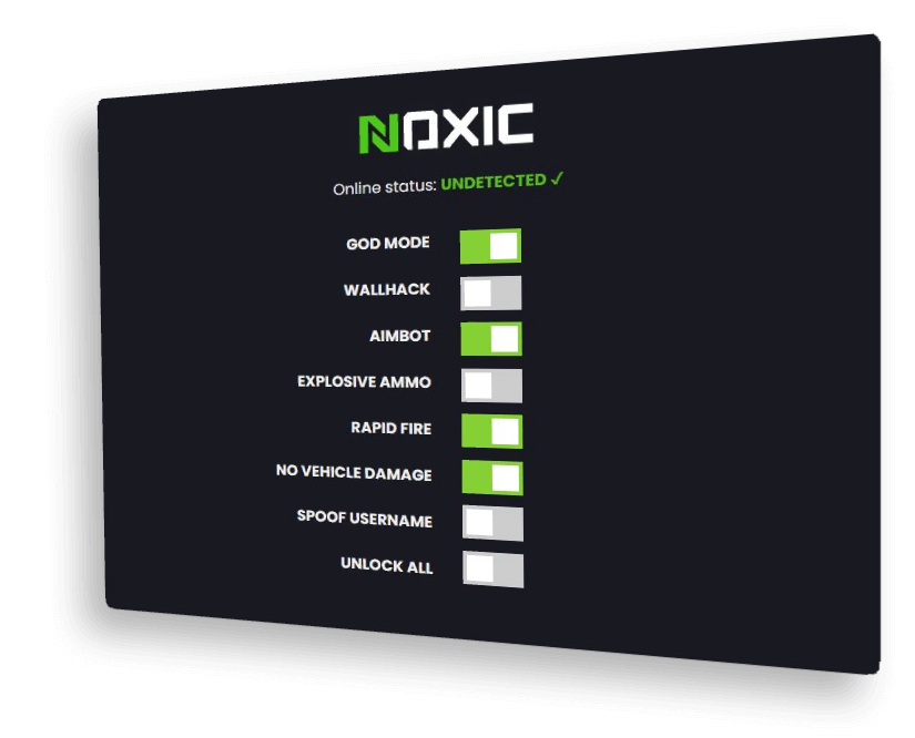 Noxic aimbot mod menu showcase